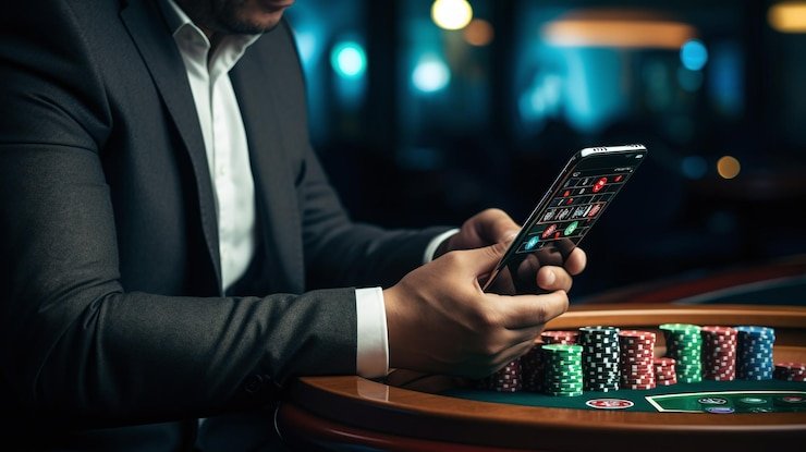 Aplikasi mobile togel korea menampilkan meja blackjack dan antarmuka deposit